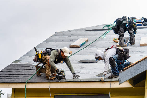 Professional Storm Damage Roof Repair technician working in Mooresville, NC